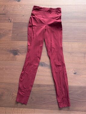 Lululemon High-Rise Maroon Leggings